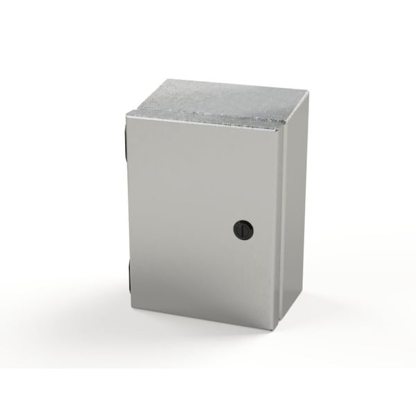 1/4 Turn Latch Electrical Enclosures, 8 in H, 4 in D, 6 in W, NEMA 3R, 4, 4X, 12, 13